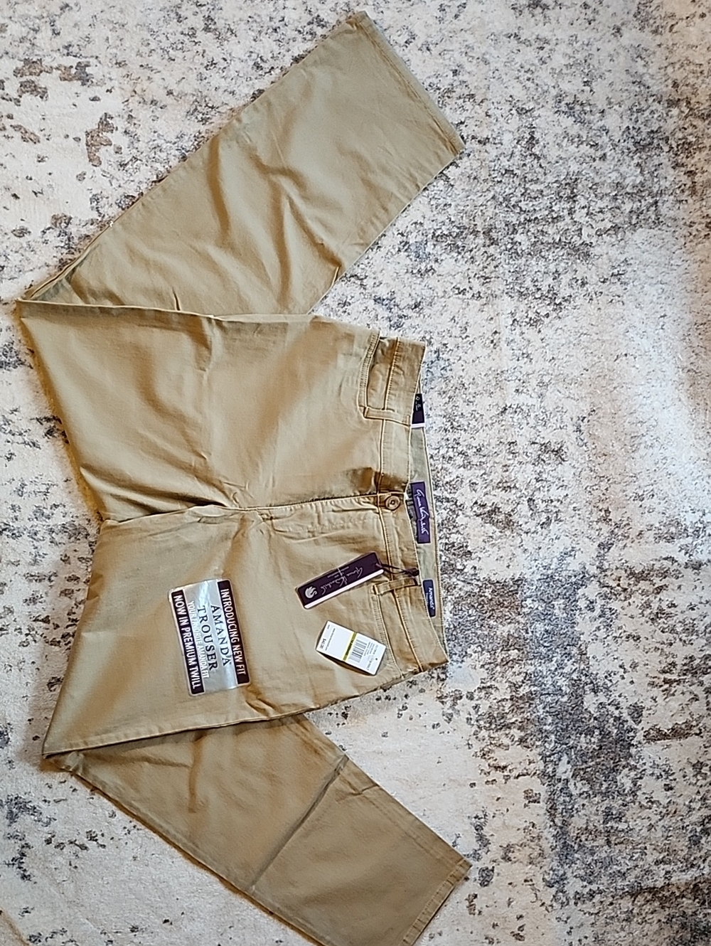 NWT Women's Khaki Straight-Leg Pants - Classic Workwear